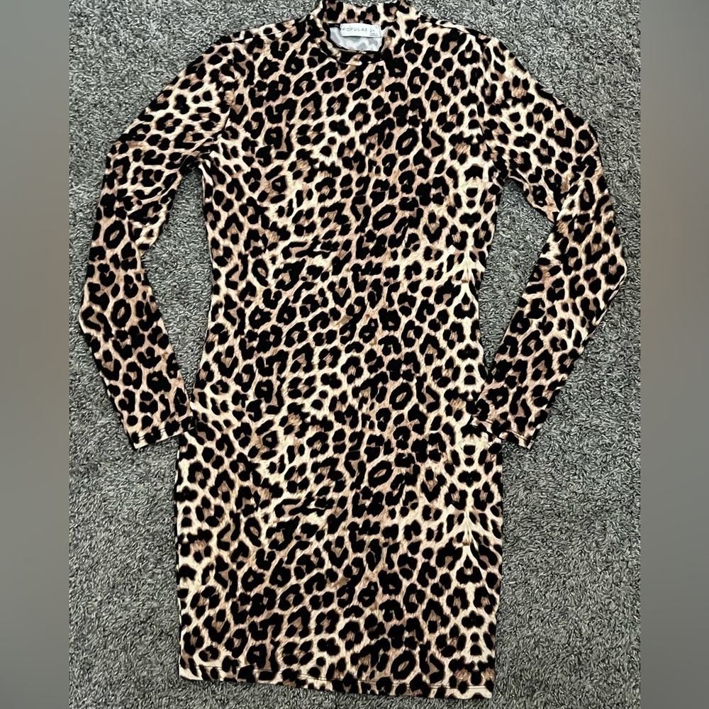 Leopard Print Mini Dress